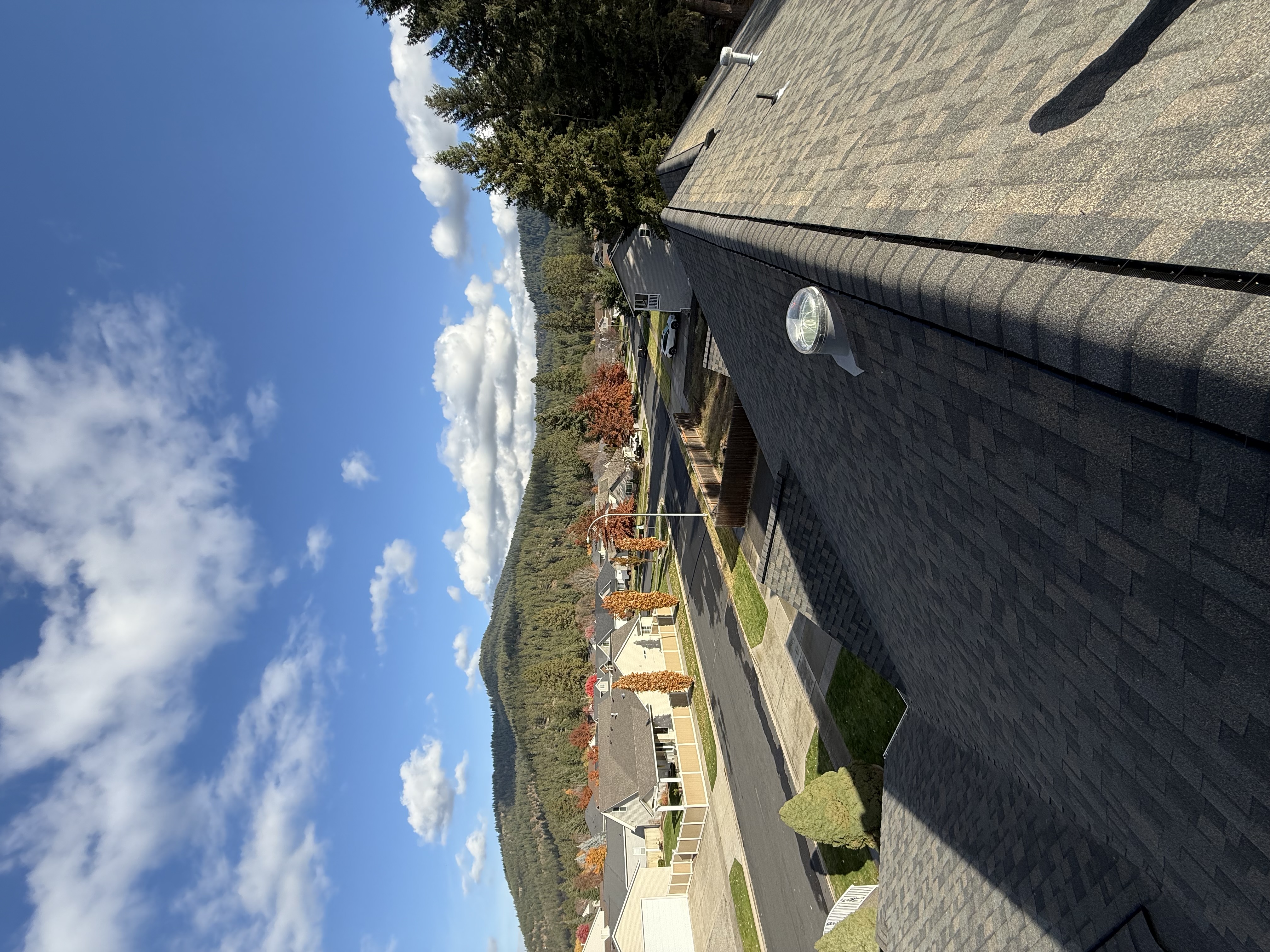 Roof installation in progress